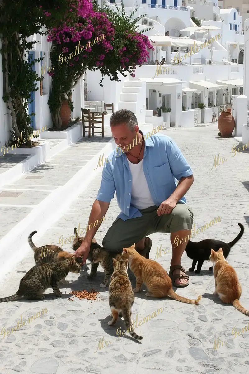 Luxury companion Greek sea lifestyle Santorini